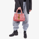 Miu Miu Matelasse Lux Rosa Leather Tote Bag