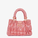 Miu Miu Matelasse Lux Rosa Leather Tote Bag