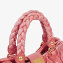 Miu Miu Matelasse Lux Rosa Leather Tote Bag