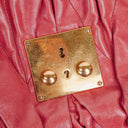 Miu Miu Matelasse Lux Rosa Leather Tote Bag