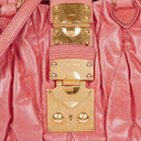 Miu Miu Matelasse Lux Rosa Leather Tote Bag