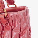 Miu Miu Matelasse Lux Rosa Leather Tote Bag