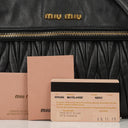 Miu Miu Matelasse Napa Nero Black Crossbody Clutch Bag