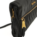 Miu Miu Matelasse Napa Nero Black Crossbody Clutch Bag