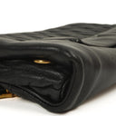 Miu Miu Matelasse Napa Nero Black Crossbody Clutch Bag