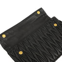 Miu Miu Matelasse Napa Nero Black Crossbody Clutch Bag