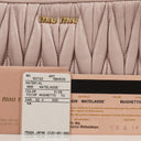 Miu Miu Matelasse Nappa Leather Mughetto Crossbody Clutch Bag