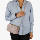 Miu Miu Matelasse Nappa Leather Mughetto Crossbody Clutch Bag