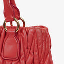 Miu Miu Matelasse Pink Leather Satchel Bag