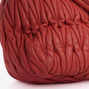 Miu Miu Matelasse Pink Leather Satchel Bag