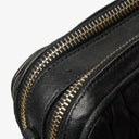 Miu Miu Napa Matelasse Double Zip Nero Black Crossbody Clutch Bag