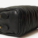 Miu Miu Napa Matelasse Double Zip Nero Black Crossbody Clutch Bag