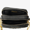 Miu Miu Napa Matelasse Double Zip Nero Black Crossbody Clutch Bag