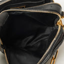 Miu Miu Napa Matelasse Double Zip Nero Black Crossbody Clutch Bag