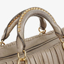 Miu Miu Plisse Studded Matelassé Bag