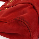 Miu Miu Rosso Camoscio Small Satchel Bag