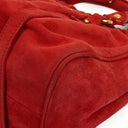 Miu Miu Rosso Camoscio Small Satchel Bag