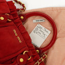 Miu Miu Rosso Camoscio Small Satchel Bag
