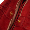 Miu Miu Rosso Camoscio Small Satchel Bag
