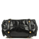 Miu Miu Small Vitello Shine Black Bow Satchel Bag