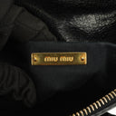 Miu Miu Small Vitello Shine Black Bow Satchel Bag