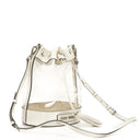 Miu Miu Transparent Drawstring White Bianco Bucket Bag