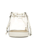 Miu Miu Transparent Drawstring White Bianco Bucket Bag