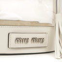 Miu Miu Transparent Drawstring White Bianco Bucket Bag