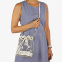 Miu Miu Transparent Drawstring White Bianco Bucket Bag