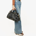 Miu Miu Vitello Black Bow Satchel Bag
