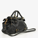 Miu Miu Vitello Black Bow Satchel Bag