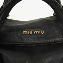 Miu Miu Vitello Black Bow Satchel Bag