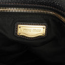 Miu Miu Vitello Black Bow Satchel Bag