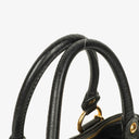 Miu Miu Vitello Black Caribu Leather Tote Bag