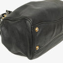 Miu Miu Vitello Black Caribu Leather Tote Bag
