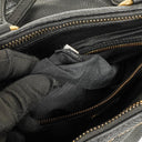Miu Miu Vitello Black Caribu Leather Tote Bag