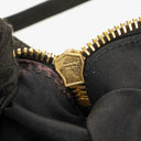 Miu Miu Vitello Black Caribu Leather Tote Bag