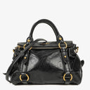 Miu Miu Vitello Black Small Bow Satchel Bag