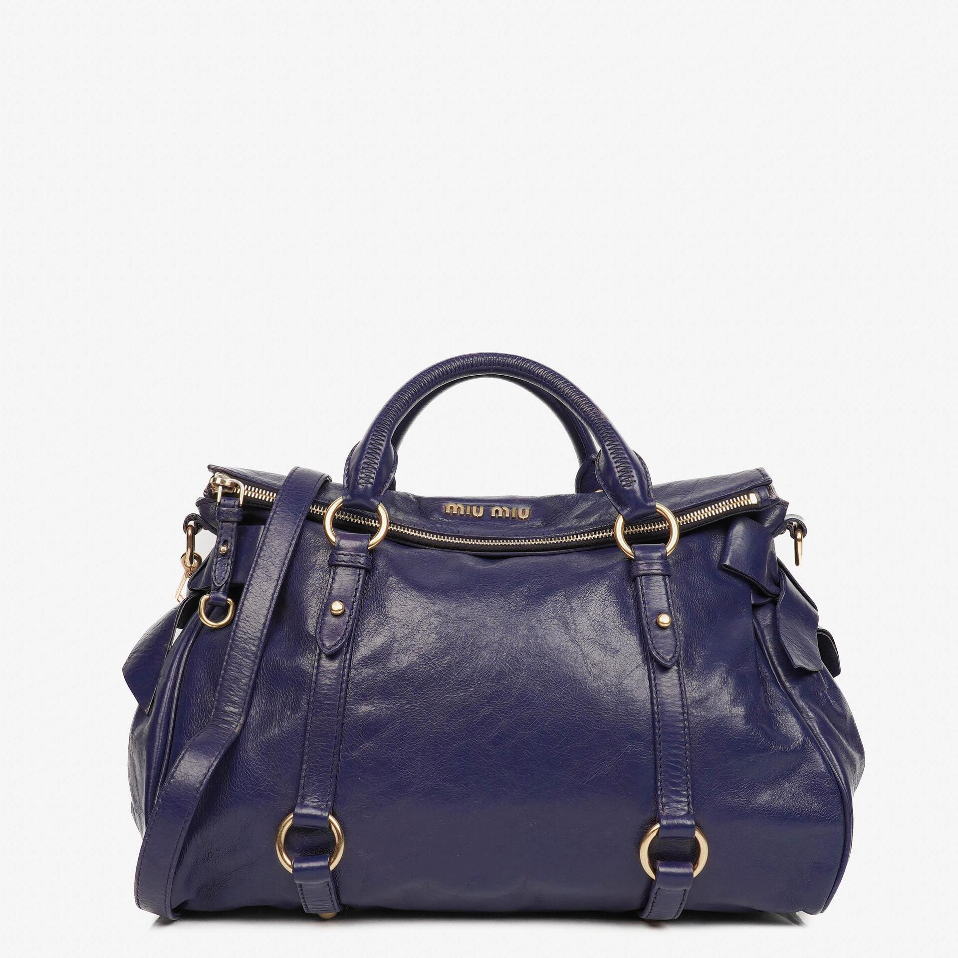 Miu Miu Vitello Bow Satchel Bag