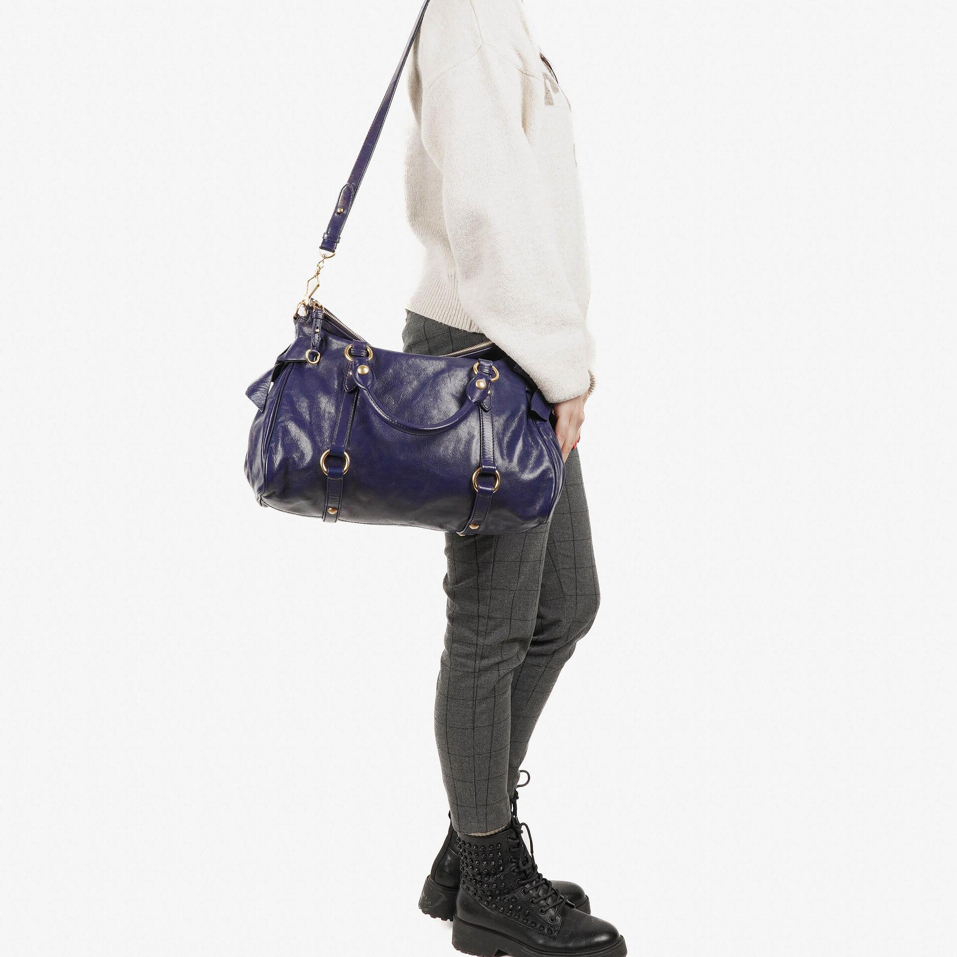 Miu Miu Vitello Bow Satchel Bag