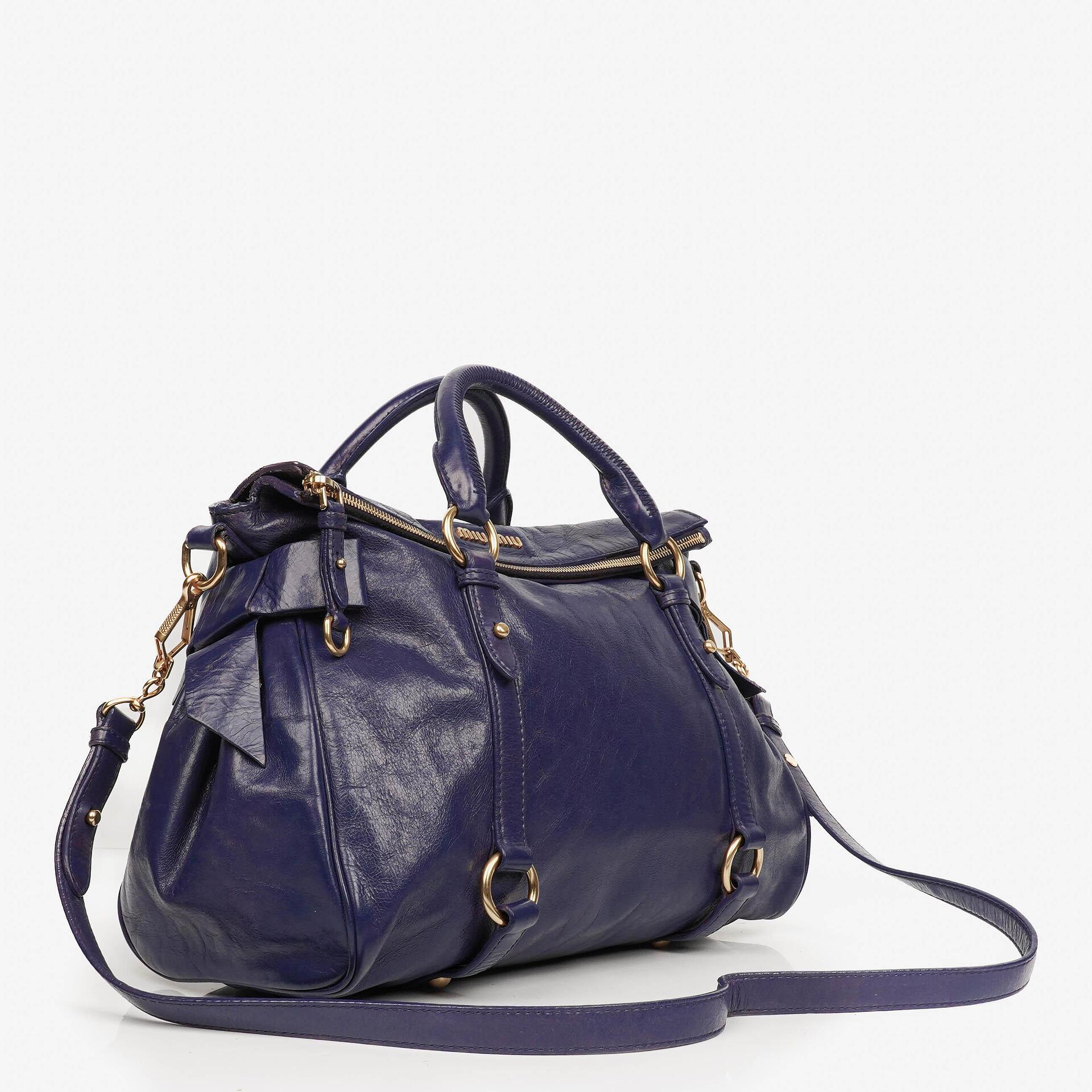 Miu Miu Vitello Bow Satchel Bag
