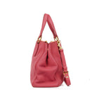 Miu Miu Vitello Caribu Pink Leather Tote Bag