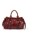 Miu Miu Vitello Lux Amaranto Satchel Bag