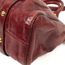 Miu Miu Vitello Lux Amaranto Satchel Bag