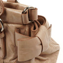 Miu Miu Vitello Lux Beige Satchel Bag