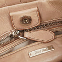 Miu Miu Vitello Lux Beige Satchel Bag