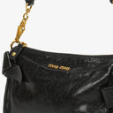 Miu Miu Vitello Lux Black Bow Bag