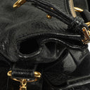 Miu Miu Vitello Lux Black Bow Satchel Bag