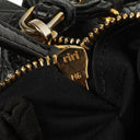 Miu Miu Vitello Lux Black Bow Satchel Bag