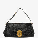 Miu Miu Vitello Lux Black Satchel Bag